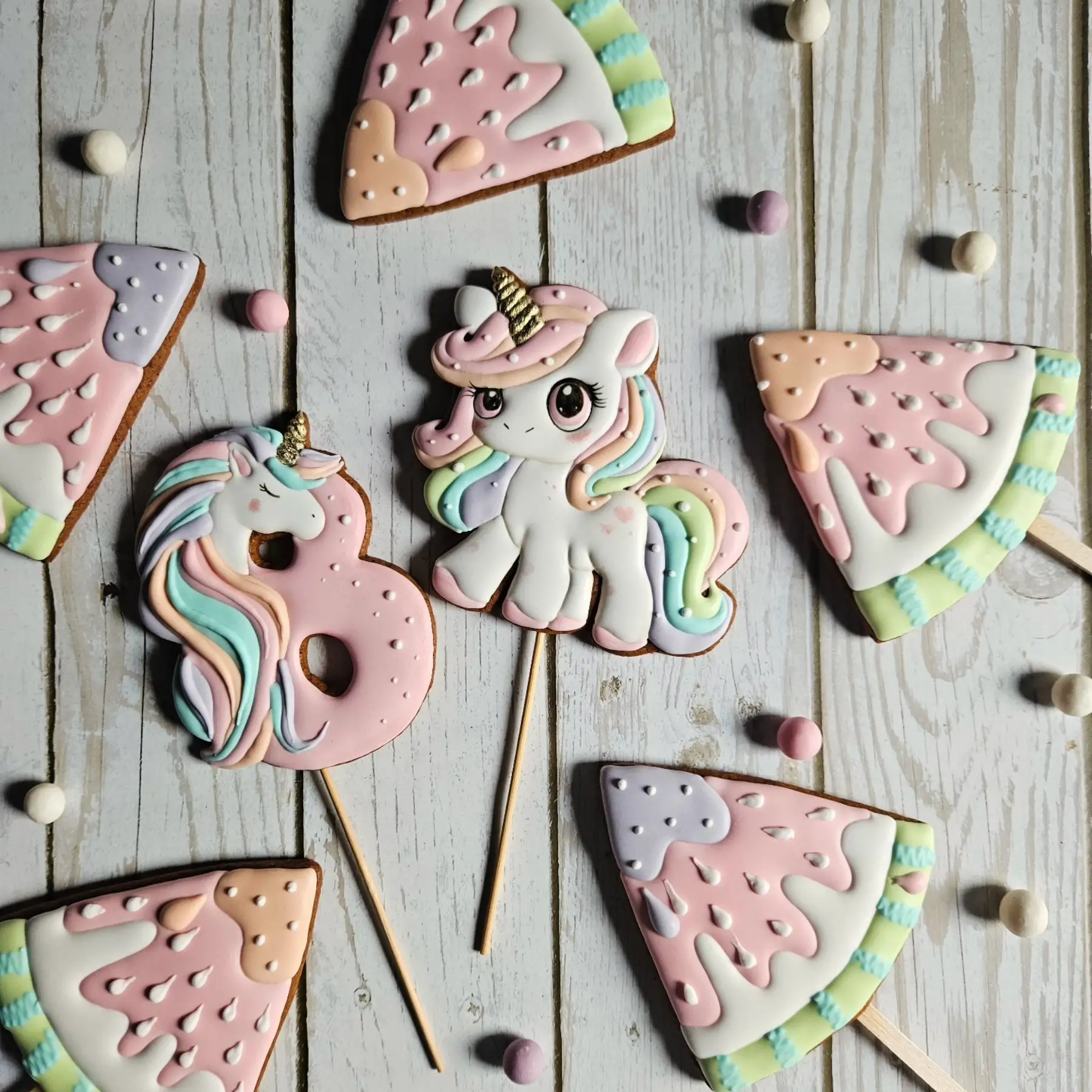 Большой набор из имбирно-медовых пряников